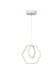 51-60 cm Alena 3 Renk Ledli Tekli Avize Beyaz 1 LED Alüminyum Tek Ebat Modern Beyaz 2