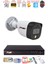 1 Kameralı 5mp Lens 2 Mp Görüntü Gece Renkli Full Hd Ultra LED Akıllı Güvenlik Kamerası Seti 1tb 2