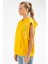 Tekno Trust Standart Sarı Slim Fit Baskılı Pamuklu Kapüşonlu Sıfır Kol Kanguru Cep Kadın Sweatshirt Slim Fit Ka 3