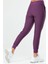 Tekno Trust Normal Bel Mürdüm Regular Fit Düz Dar Paça Kadın Eşofman Alt Mor Örme Standart 4