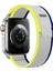 42 mm / 44MM / 45MM/ 49 mm (Seriler /se/ultra ile ) Trail Cırtlı Bant Kordon Sarı Lacivert 1