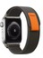 Apple Watch ( 38MM / 40MM/ 41 mm (Seriler /se ile Uyumlu ) Trail Cırtlı Bant Kordon Gri Siyah 1