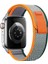 42 mm / 44MM / 45MM/ 49 mm (Seriler /se/ultra ile ) Trail Cırtlı Bant Kordon Gri Turuncu 1