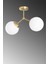 Modern Ikili Eskitme Modern Akrobat Model Beyaz Glop Camlı Avize E27 Metal Beyaz 2 1