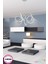 45 x 45 Gri Kasa 30 cm Çap 3 Renk Yanabilen Ledli Avize LED 1 Alüminyum Gri Ledli 71-80 cm 1