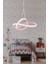 LED Modern Bolivia Pembe Tekli Sarkıt LED Beyaz Power Ledli Salon Mutfak Oda Hol Ledli Avize 1 Pemb 1