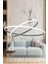81-90 cm Bernardo 45X35 Büyük Çember Füme Modern Sarkıt LED Avize LED Metal Modern 80 x 80 Gri 1