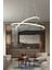 81-90 cm Bernardo 45X35 Büyük Çember Füme Modern Sarkıt LED Avize LED Metal Modern 80 x 80 Gri 2
