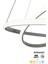 81-90 cm Bernardo 45X35 Büyük Çember Füme Modern Sarkıt LED Avize LED Metal Modern 80 x 80 Gri 3