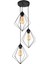 E27 Lina 3.lü Siyah Siyah Metal Modern 81-90 cm 3 40 x 90 2