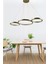 E27 Olympos Modern Tasarım Mat Gold Kasa Beyaz Ledli Üçlü Avize Ledli Alüminyum 3 80 x 110 Altın 1