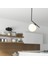 Mutfak Sara Tekli Siyah Sarkıt Modern Sarkıt Mutfak Salon Sarkıt Avize Modern 1 E27 Siyah Metal 2