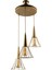 Tek Ebat Havana 3.lü Avize Eskitme Altın 101-120 cm Modern E27 Metal 3 3