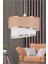 30 x 70 Stare Tekli Sarkıt Avize Kumbeji 1 Bej Kumaş Modern Salon / Oturma Odası E27 51-60 cm 1