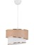 30 x 70 Stare Tekli Sarkıt Avize Kumbeji 1 Bej Kumaş Modern Salon / Oturma Odası E27 51-60 cm 4