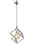 Bej Küp Tekli Avize Krom E27 Metal 61-70 cm Tek Ebat 2