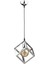 Bej Küp Tekli Avize Krom E27 Metal 61-70 cm Tek Ebat 3