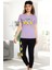 Kız Çocuk Pijama Takımı Kısa Kollu Takım Baskılı 4472 1