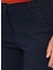 Yüksek Bel Slim Fit Koyu Lacivert Kadın Pantolon 323A4BYW55AH6 3