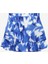 Normal Bel Lacivert - Beyaz Kadın Batik Mini Etek F4SL-ETK0447 1