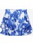 Normal Bel Lacivert - Beyaz Kadın Batik Mini Etek F4SL-ETK0447 2