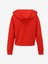 Kapüşon Yaka Düz Kırmızı Kadın Sweatshırt F4SL-SWT0192 2