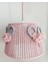 71-80 cm Pembe Makrome Sargı Pembe Ponponlu Konik Tel Kız Bebek ve Çocuk Odası Tasarım Sarkıt Avize 2