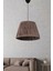 E27 Gaufres Handmade Sarkıt Avize Kahve Tekli 30 Hasır Kahverengi 71-80 cm 1