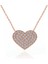 Gümüş Rose Kalp Kadın Kolye 1