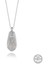 Swarovski Crystal Taşlı Drop Kesim Gümüş Kadın Kolye 1