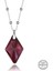 Swarovski Crystal Taşlı Ametist Top Zincir Gümüş Kadın Kolye 1