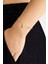 Dorika Stil 18 Ayar Sarı Altın Kaplama 18 cm Gümüş Minimal Bileklik 4