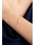 Sedef Taşlı 18 Ayar Sarı Altın Kaplama 19 cm Gümüş Minimal Bileklik 4