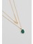 Serenity 18 Ayar Sarı Altın Kaplama 43 cm Gümüş Minimal Kolye 1