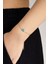 Evil Eye 18 Ayar Sarı Altın Kaplama Ayarlanabilir Gümüş Minimal Bileklik 2