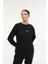 W-Delfın C Neck Sweat 4fx Siyah Kadın Sweatshirt 1