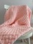 Handmade Pembe Puffy Bebek Battaniyesi 90X90 cm 1