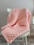 Handmade Pembe Puffy Bebek Battaniyesi 90X90 cm 2