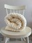 Handmade Ekru Renk Puffy Bebek Battaniyesi 90X90 cm 3