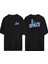 Greetings From Space Ön Arka Baskılı Sıyah Oversize T-Shirt 1