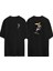 Batman ve Süperman Ön Arka Baskılı Sıyah Oversize T-Shirt 1