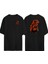 Star Wars Duman Ön Arka Baskılı Sıyah Oversize T-Shirt 1