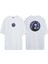 Azrail Kapı Deliği Ön Arka Baskılı Beyaz Oversize T-Shirt 1