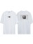 Kilitli Basketbol Topu Ön Arka Baskılı Beyaz Oversize T-Shirt 1