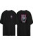 Back In Time Ön Arka Baskılı Sıyah Oversize T-Shirt 1