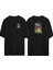 Domuzcuk Parti Mikrafon Oyun Ön Arka Baskılı Sıyah Oversize T-Shirt 1