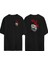 Cat Aaaa Ön Arka Baskılı Sıyah Oversize T-Shirt 1