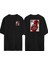 Şeytan ve Koyun Ön Arka Baskılı Sıyah Oversize T-Shirt 1