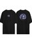Azrail Kapı Deliği Ön Arka Baskılı Sıyah Oversize T-Shirt 1