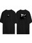 Coldplay Grafik Tasarım Viva La Vida Ön Arka Baskılı Sıyah Oversize T-Shirt 1